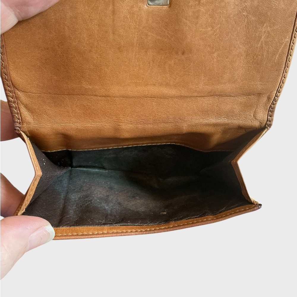 Vintage Gucci Brown Leather Web Stripe Bifold Wallet - Picture 11 of 16
